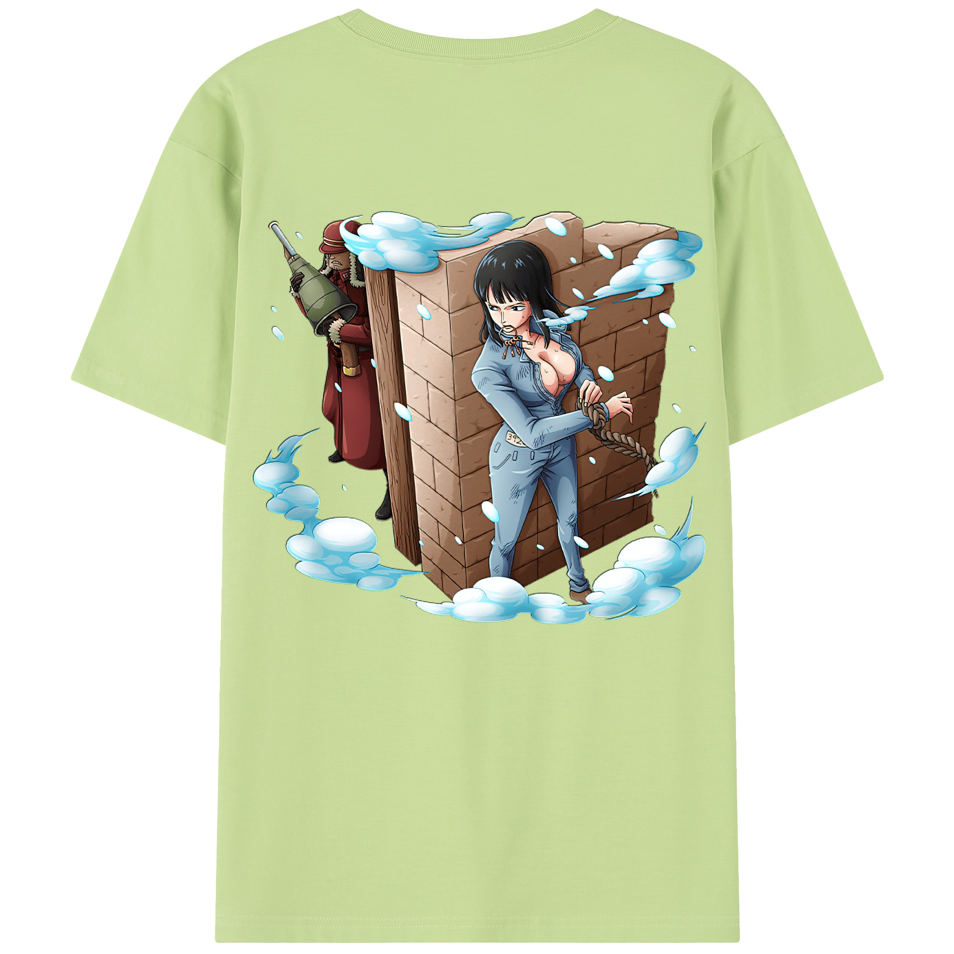 ワンピース ニコ・ロビン ONE PIECE Nico Robin 綿100％半袖Tシャツ（背面プリント）